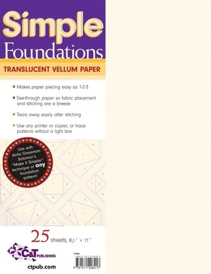 Simple Foundations Translucent Vellum Paper by Solomon, Anita Grossman
