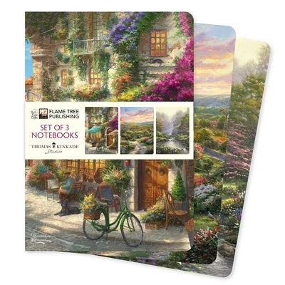 Thomas Kinkade Set of 3 Standard Notebooks by Flame Tree Studio
