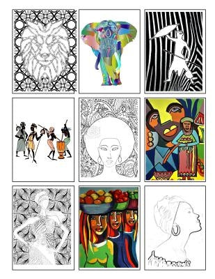 Coloring Book of African Art: 70 images to copy, colour or paint by Books, Cascadia