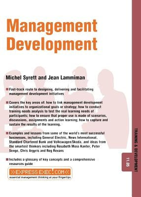 Management Development: Training and Development 11.5 by Syrett, Michel