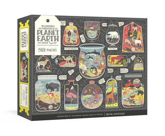 The Wondrous Workings of Planet Earth Puzzle: Ecosystems of the World 500-Piece Jigsaw Puzzle and Poster: Jigsaw Puzzles for Adults and Jigsaw Puzzles by Ignotofsky, Rachel