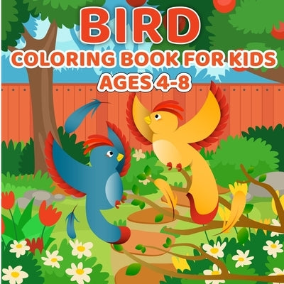 Bird Coloring Book for Kids Ages 4-8: Easy, Bird Coloring Book by Bidden, Laura