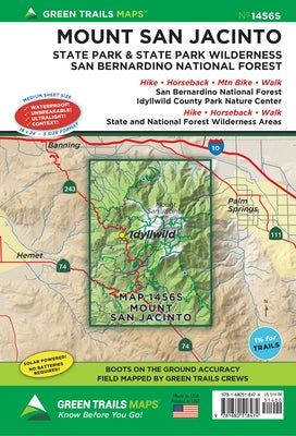 Mt. San Jacinto, CA No.1456s by Maps, Green Trails