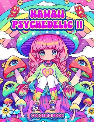 Kawaii Psychedelic II Coloring Book: Cute and Trippy Stoner Coloring for Adult Relaxation by Leriza May