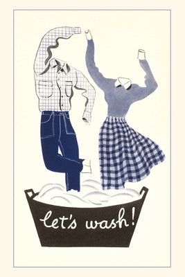 Vintage Journal Let's Wash! Dancing Laundry by Found Image Press