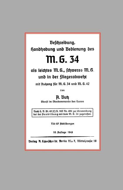 M.G.34 by Butz, A.