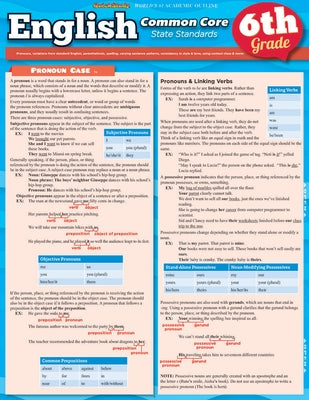 English Common Core, 6th Grade by Barcharts Inc