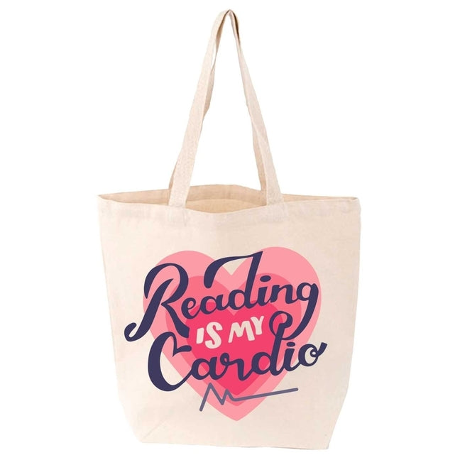 Reading Is My Cardio Tote by Gibbs Smith Gift