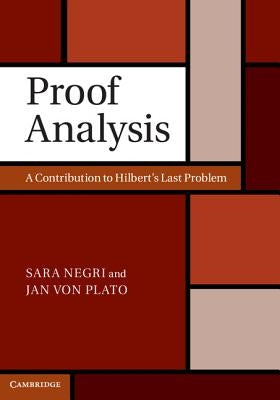 Proof Analysis by Negri, Sara