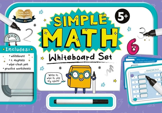 Help with Homework: Simple Math Whiteboard Set: Early Learning Box Set for 5+ Year-Olds [With 2 Magnets and Marker] by Igloobooks
