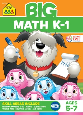 School Zone Big Math K-1 Workbook by Zone, School
