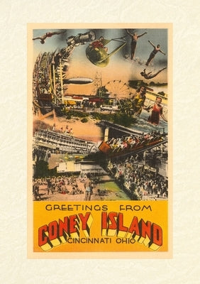 Vintage Lined Notebook Greetings from Coney Island, Cincinnati by Found Image Press