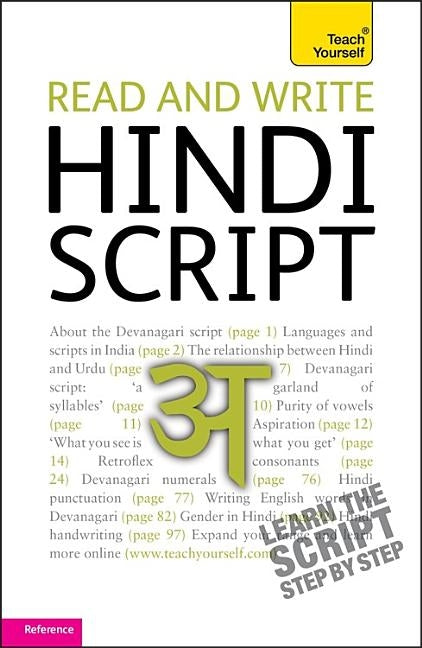 Read and Write Hindi Script by Snell, Rupert