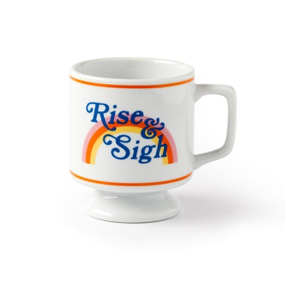 Rise & Sigh Pedestal Mug by Brass Monkey