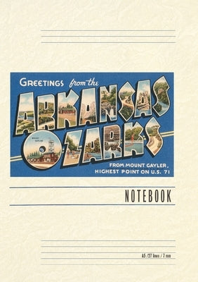Vintage Lined Notebook Greetings from the Arkansas Ozarks by Found Image Press