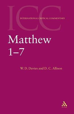 Matthew 1-7 by Davies, W. D.