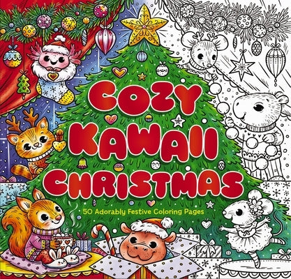 Cozy Kawaii Christmas: 50 Adorably Festive Coloring Pages by Editors of Cider Mill Press