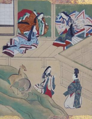Japanese Writing Practice Workbook Genkoyoshi Paper 8.5" x 11" For Language Learning: Scenes from Tales of Ise Geisha and Deer Design for Kanji, Kana, by Books, Fresan