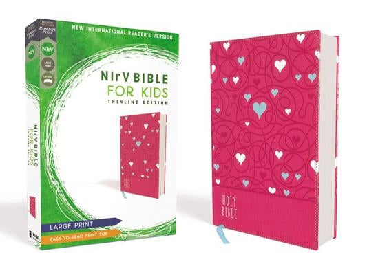 Nirv, Bible for Kids, Large Print, Leathersoft, Pink, Comfort Print: Thinline Edition by Zondervan
