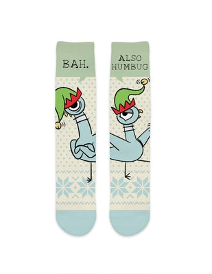 Don't Let the Pigeon Drive the Sleigh Cozy Socks - Small by Out of Print