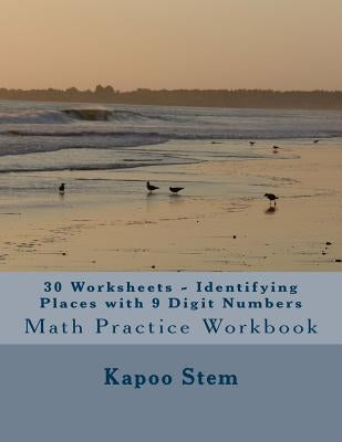 30 Worksheets - Identifying Places with 9 Digit Numbers: Math Practice Workbook by Stem, Kapoo