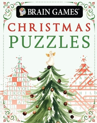 Brain Games Mini - Christmas Puzzles (Stocking Stuffer - Christmas Tree Cover): Volume 1 by Publications International Ltd