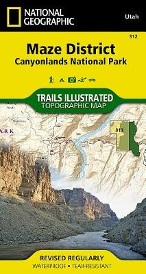 Maze District: Canyonlands National Park Map by National Geographic Maps