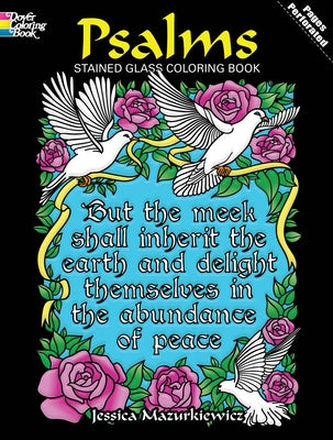 Psalms Stained Glass Coloring Book by Mazurkiewicz, Jessica