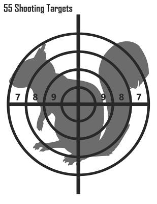55 Shooting Targets: Squirrel Shooting Targets by Special Targets