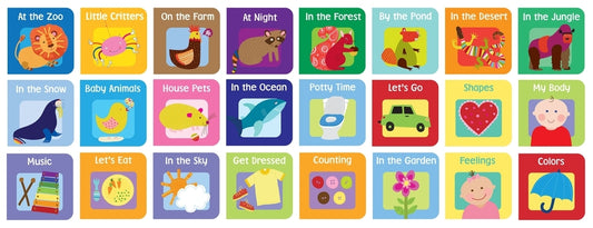 24 Early Learning Board Books: - by Pi Kids