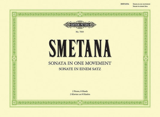 Sonata in One Movement for Two Pianos, Eight Hands by Smetana, Bedrich
