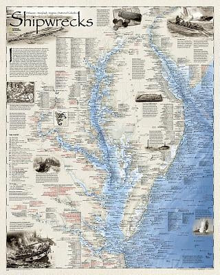 Shipwrecks of Delmarva [Folded and Polybagged] by National Geographic Maps