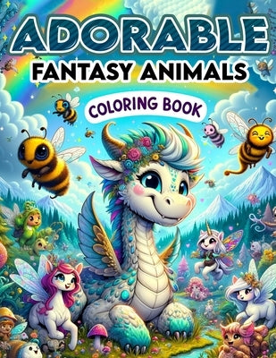 Adorable Fantasy Animals Coloring book: Enter a World of Fantasy and Wonder with This Spellbinding Book, Filled with Adorable Creatures and Mythical B by Payne Art, Andrea
