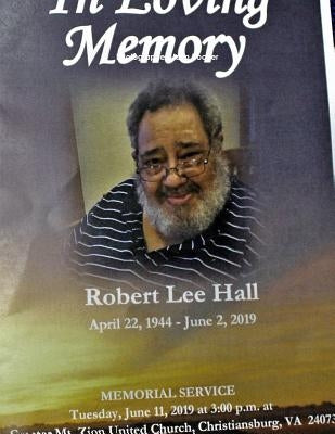 Robert Hall Funeral June 2019 by Hocker, John Edward