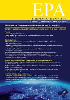 European Policy Analysis 2.2, Fall 2016 by Biegelbauer, Peter