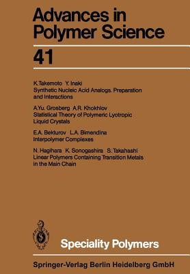 Speciality Polymers by Bekturov, E. A.