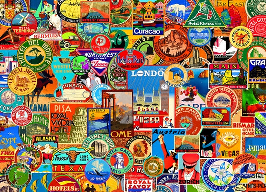 World of Travel 1000-Piece Puzzle by Johnson, Lewis T.