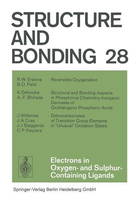 Electrons in Oxygen- And Sulphur Containing Ligands by Dunitz, J. D.