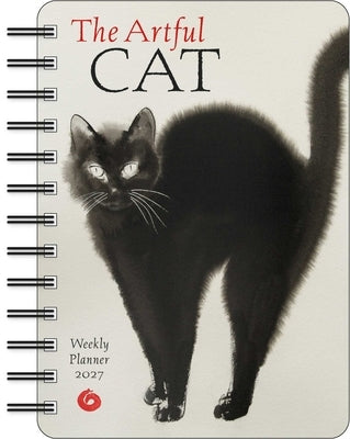 The Artful Cat 2027 Weekly Planner Calendar: Brush and Ink Watercolor Paintings by Penovác, Endre