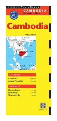 Cambodia Country Map by Periplus Editors