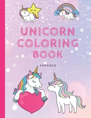 Unicorn Coloring Book - 40 Pages: 8.5x11 inches for girls by Girls, Candy