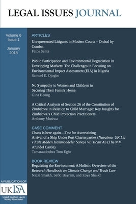 Legal Issues Journal 6(1) by Association, United Kingdom Law and S.