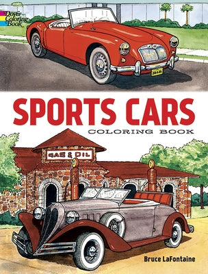 Sports Cars Coloring Book by LaFontaine, Bruce
