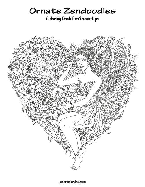 Ornate Zendoodles Coloring Book for Grown-Ups 1 by Snels, Nick