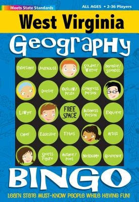 West Virginia Geography Bingo Game by Gallopade International