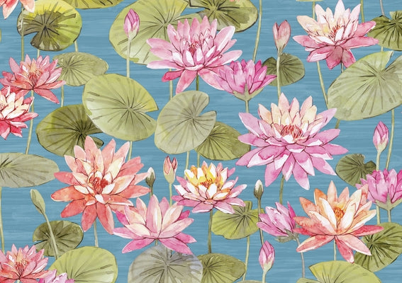 Water Lilies Note Cards (14 Cards, 15 Self-Sealing Envelopes) by Peter Pauper Press Inc