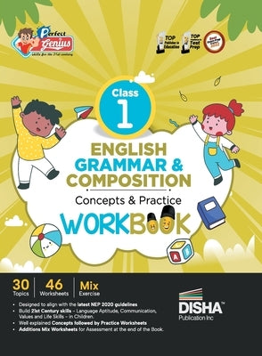 Perfect Genius Class 1 English Grammar & Composition Concepts & Practice Workbook Follows NEP 2020 Guidelines by Disha Experts