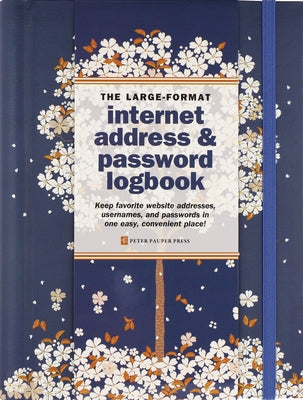 Falling Blossoms Internet Password Book by 