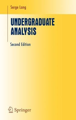 Undergraduate Analysis by Lang, Serge