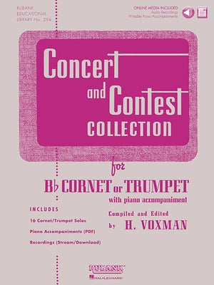 Concert and Contest Collection for BB Cornet or Trumpet: Solo Book with Online Media by Voxman, H.